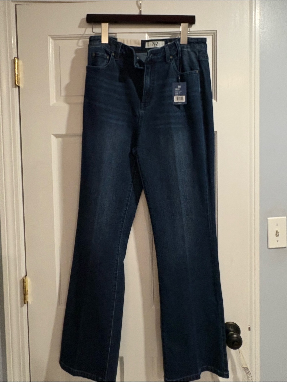 NIC+ZOE Dark Wash Blue High Rise Boot Cut Jeans